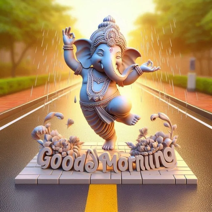 modern good morning ganesh images