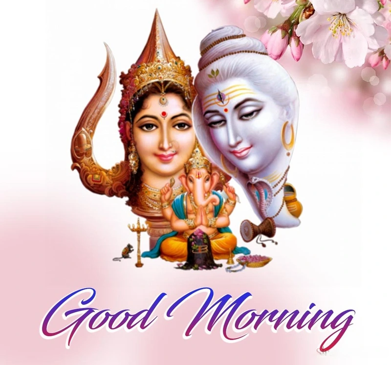 modern good morning god images in hindi