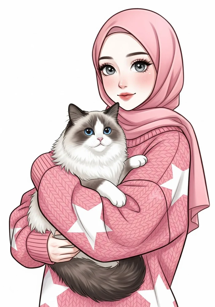 muslim girl dp elegant look