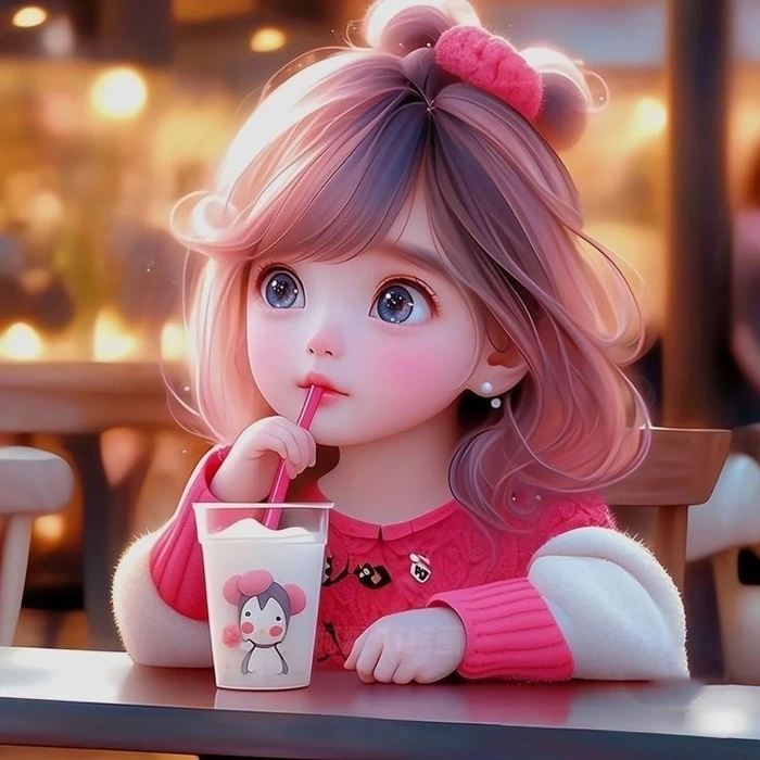 new cute cartoon girl photos for whatsapp dp