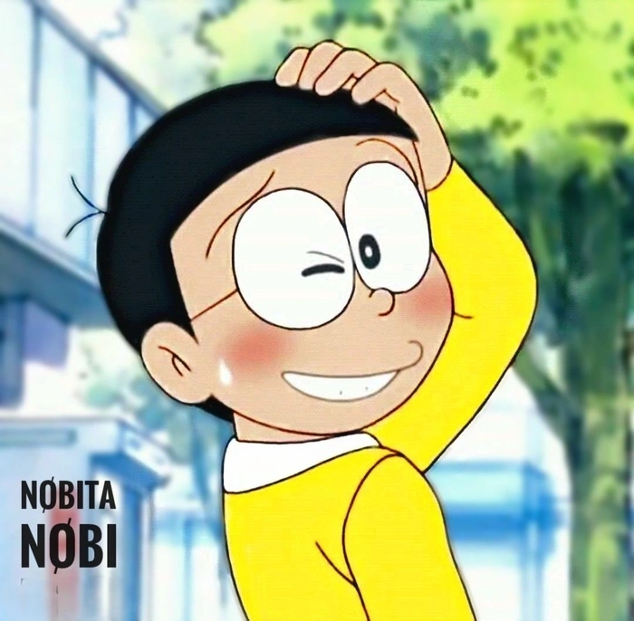 nobita photo dp in white outfit
