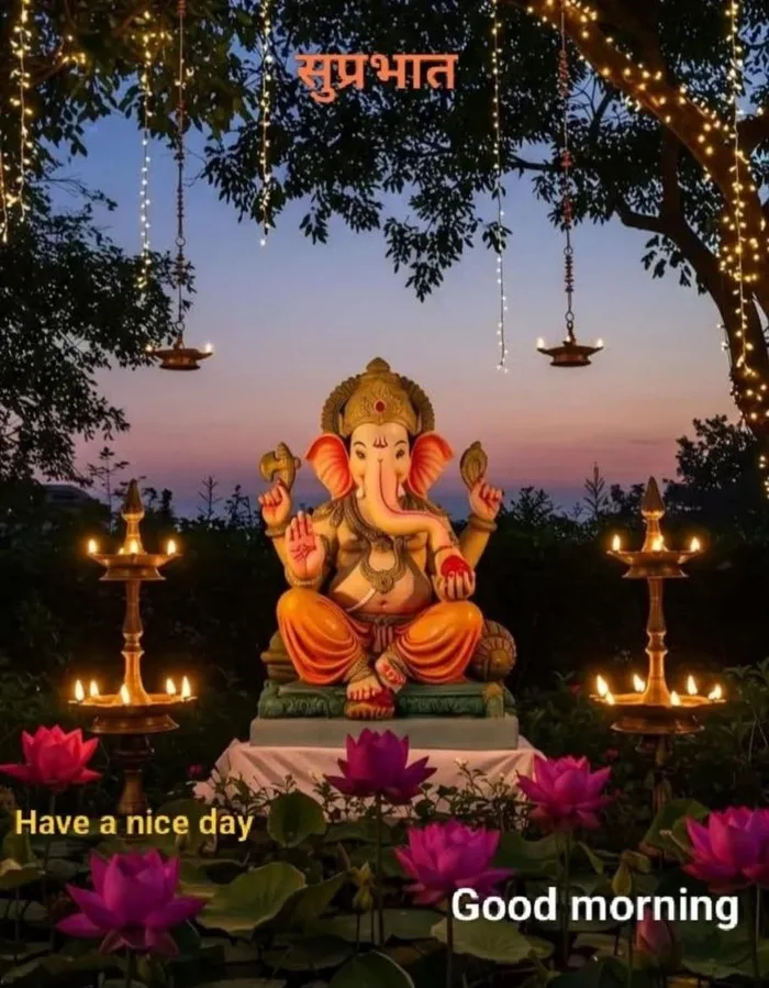 popular good morning ganesh images