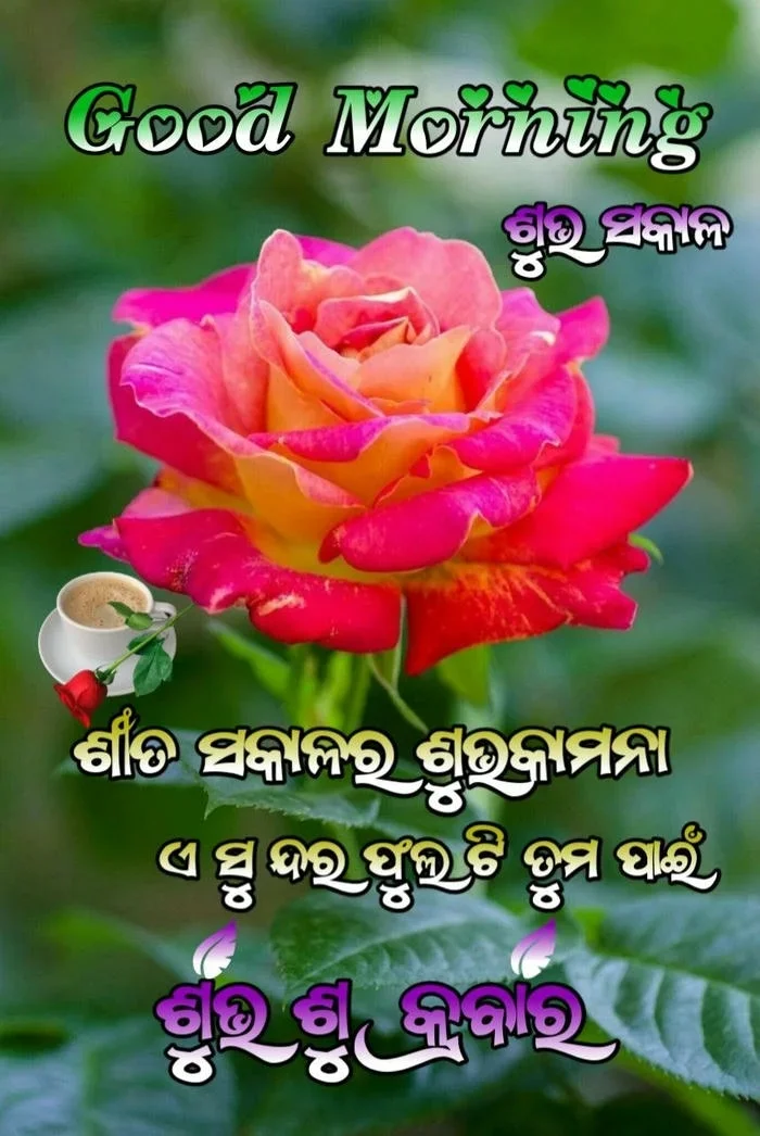 popular good morning image in odia