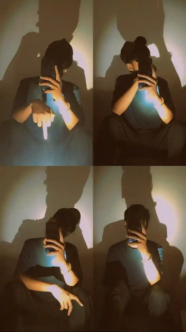 sad dp alone stylish appearance