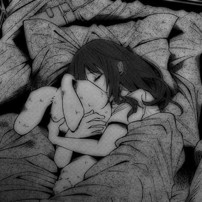 sad dp girl cartoon hd