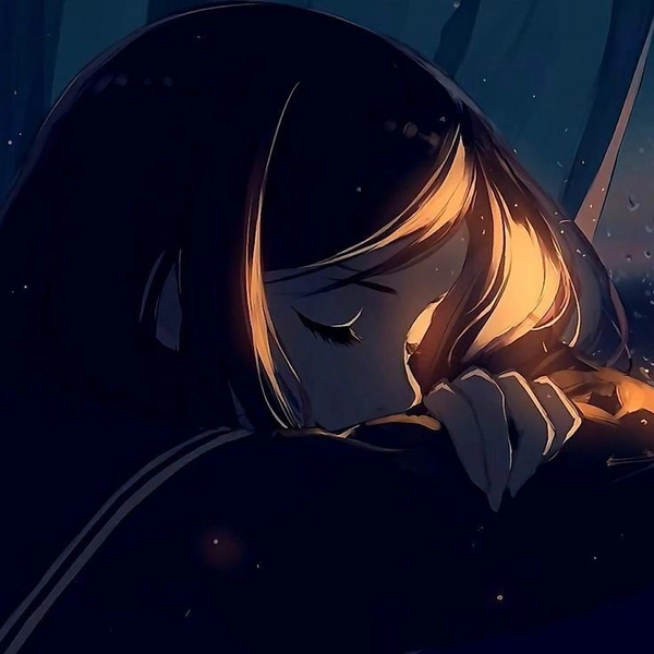 sad dp girl cartoon no filter