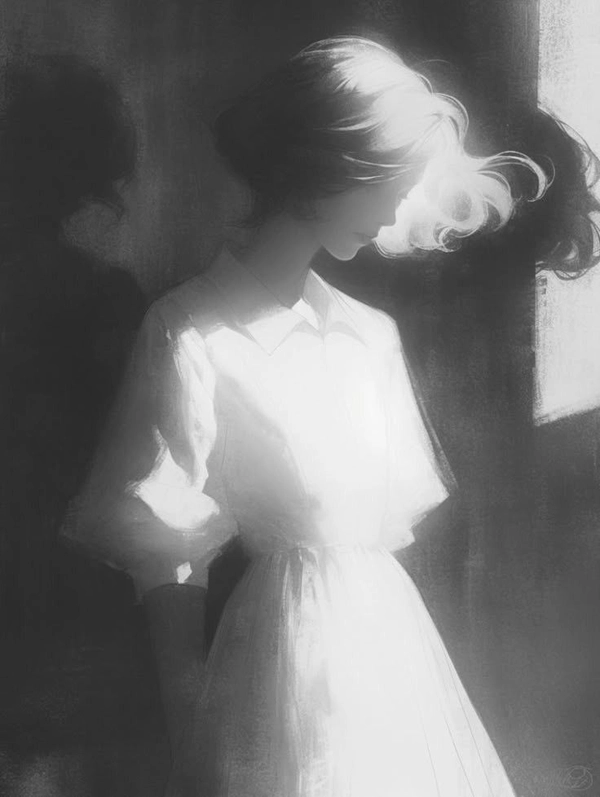 sad dp girl cartoon solo pose