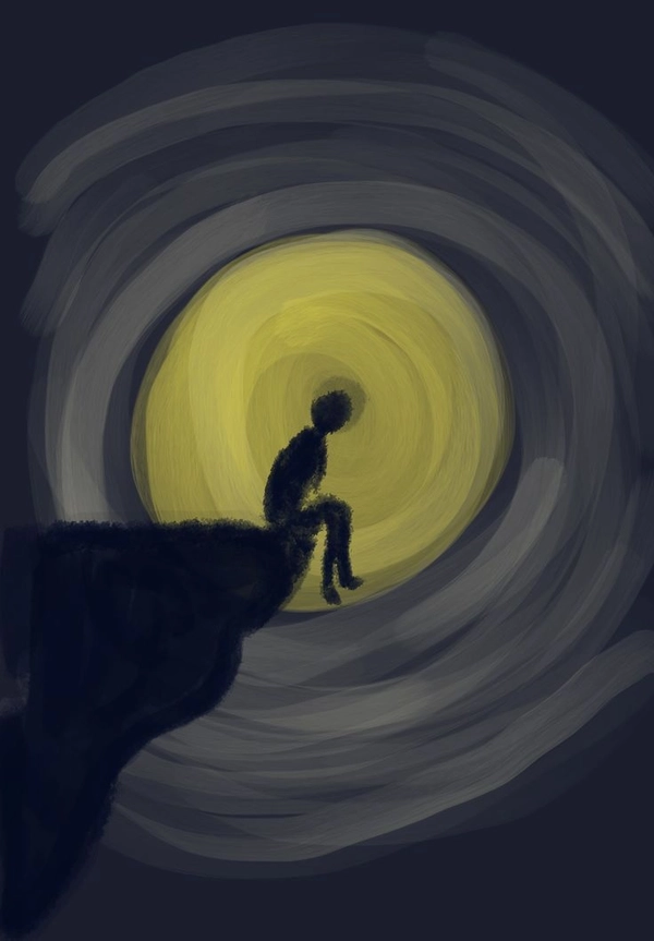 sad dp hd blurry effect