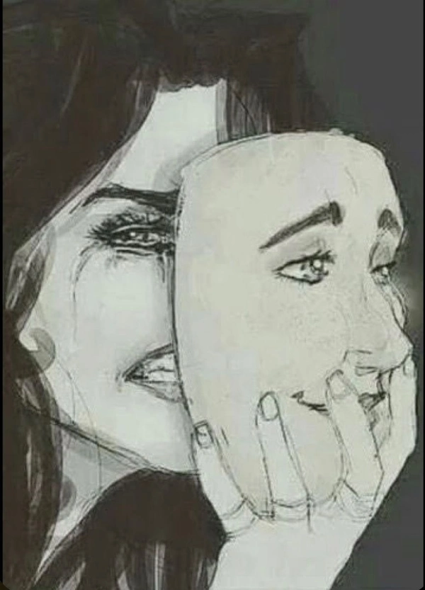 sad dp hd in black and white