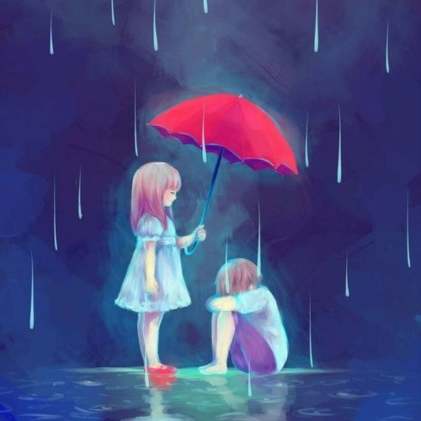 sad dp in dark outfit