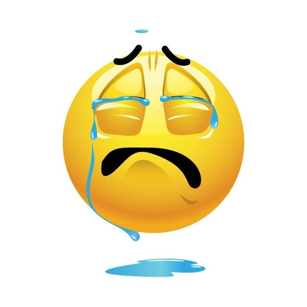 sad emoji dp in low light