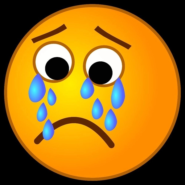 sad emoji dp in rain background