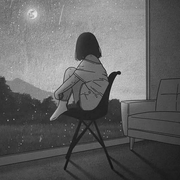 sad girl cartoon attitude style dp