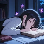 sad girl cartoon in hoodie dp
