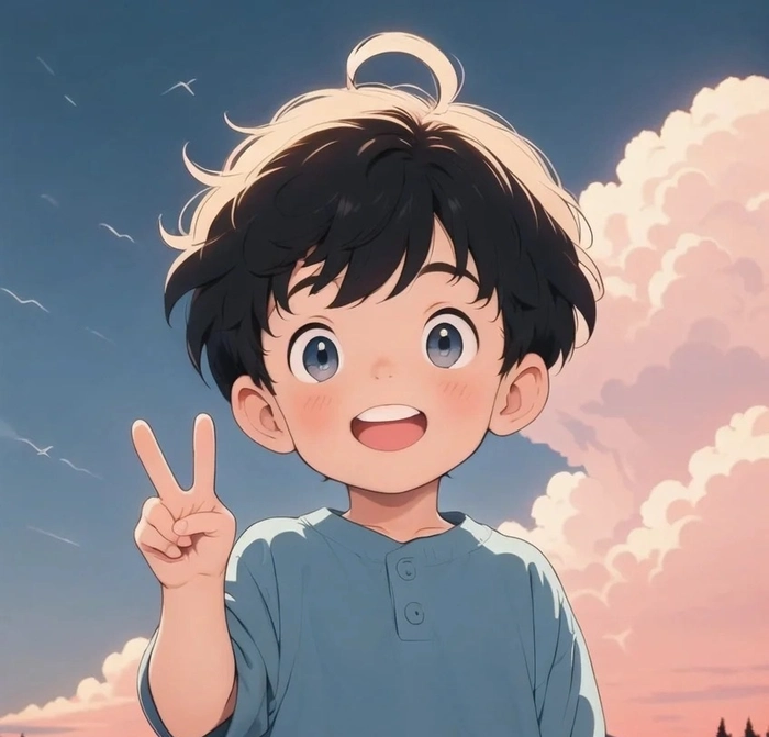 selfie cute boy dp cartoon