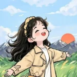 simple aesthetic cartoon dp