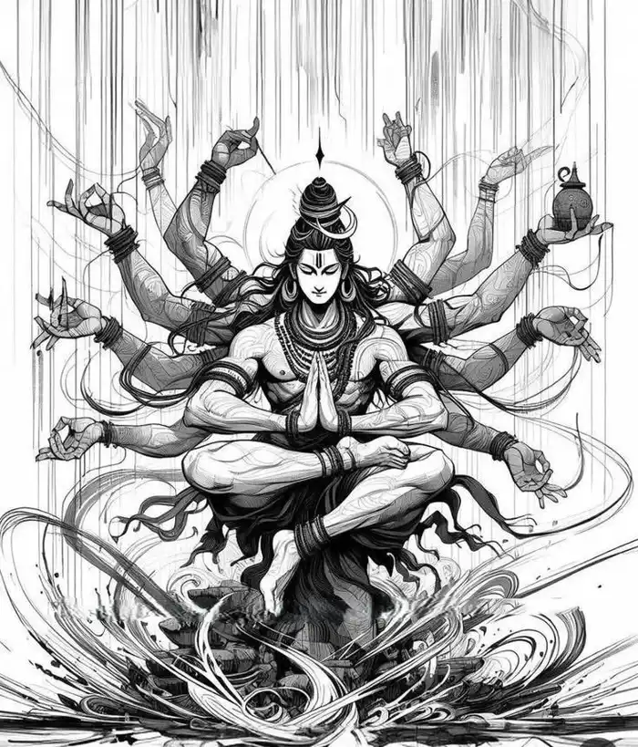 spiritual hd god drawing wallpaper background divine free