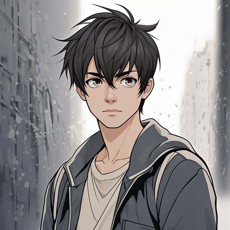 stylish anime boy dp