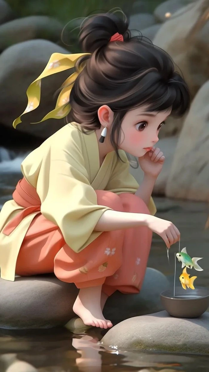 tiktok cute cartoon girl photos for whatsapp dp