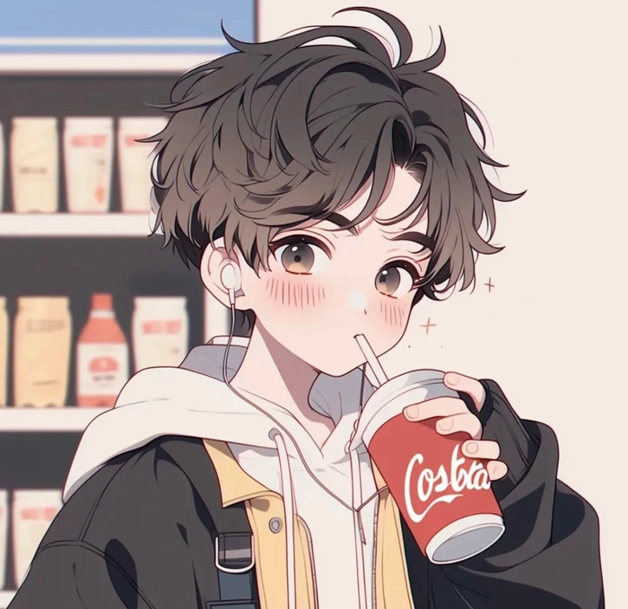 trendy cute boy dp cartoon