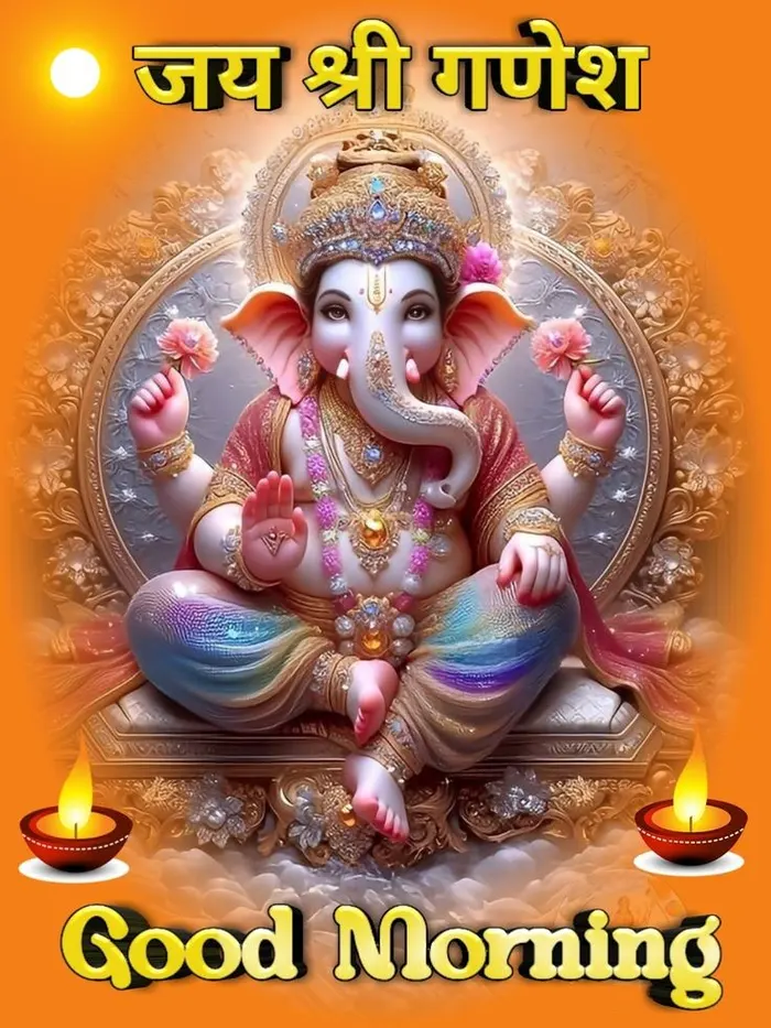 wonderful good morning ganesh images