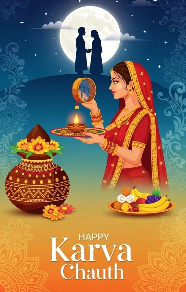 background happy karva chauth images