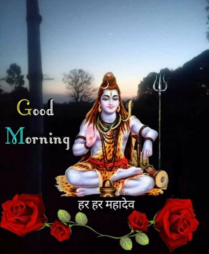 beautiful good morning images with om namah shivaya