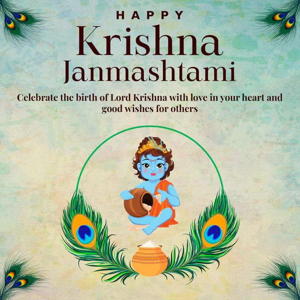 celebration happy krishna janmashtami images