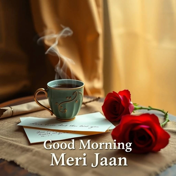 cute good morning jaan image