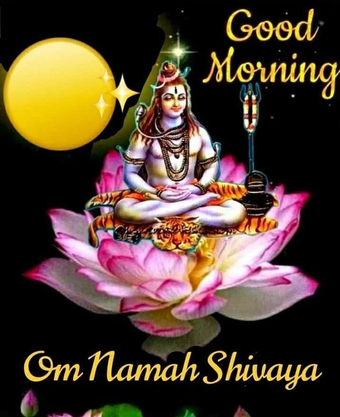 devotional good morning images with om namah shivaya