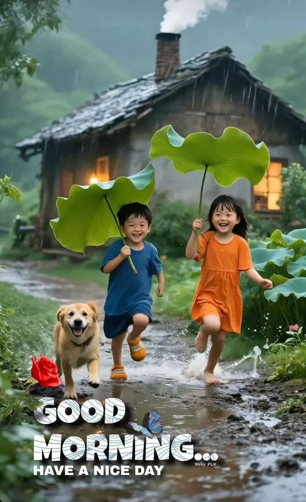 famous good morning images rain