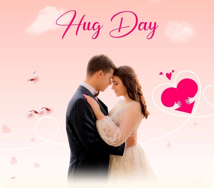 happy hug day images photo