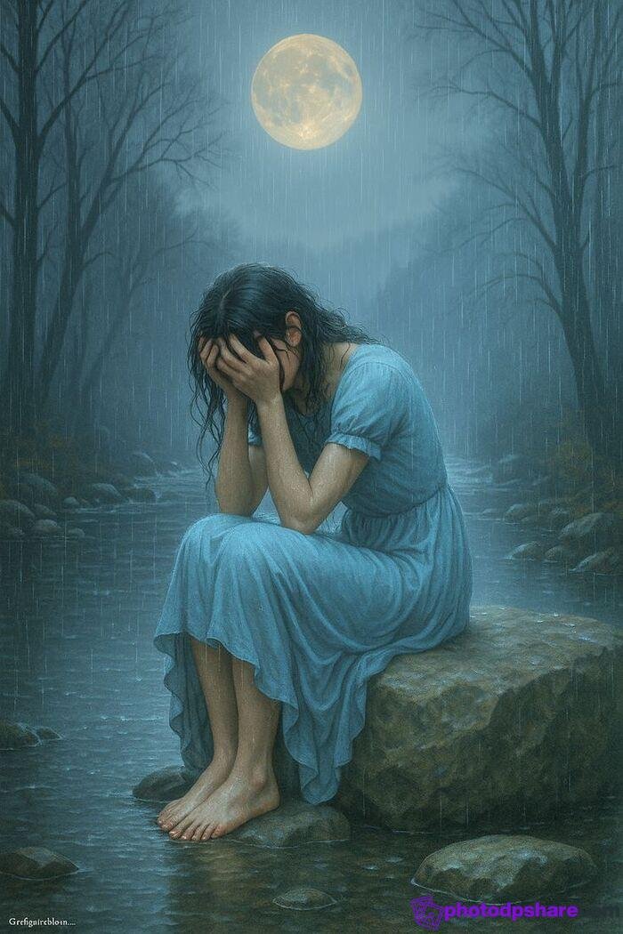 hd sad alone girl pic