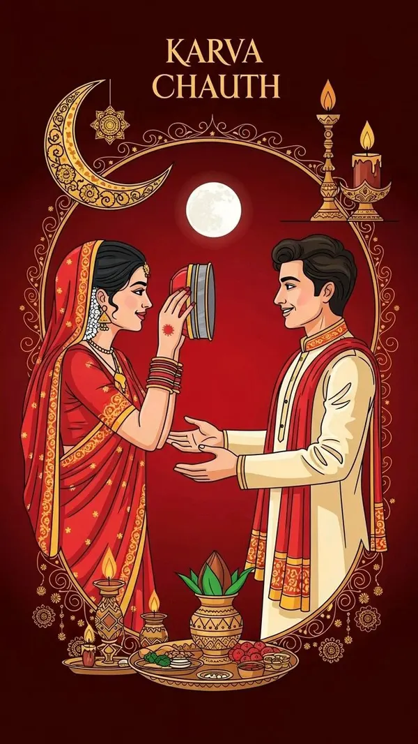 latest of happy karwa chauth images