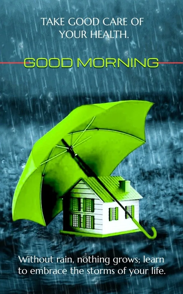 lovely good morning images rain