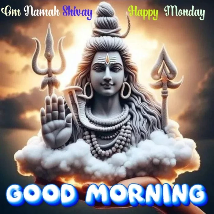 modern good morning images with om namah shivaya