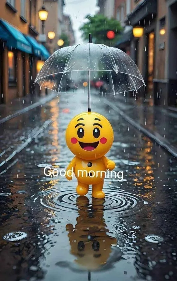 simple good morning images rain