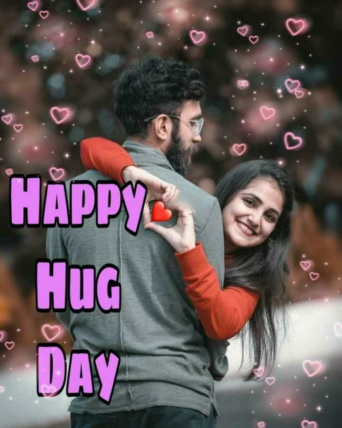 trending happy hug day images
