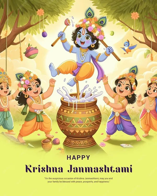 trending happy janmashtami images hd
