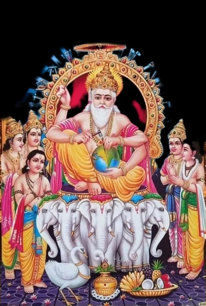 trending of lord brahma images