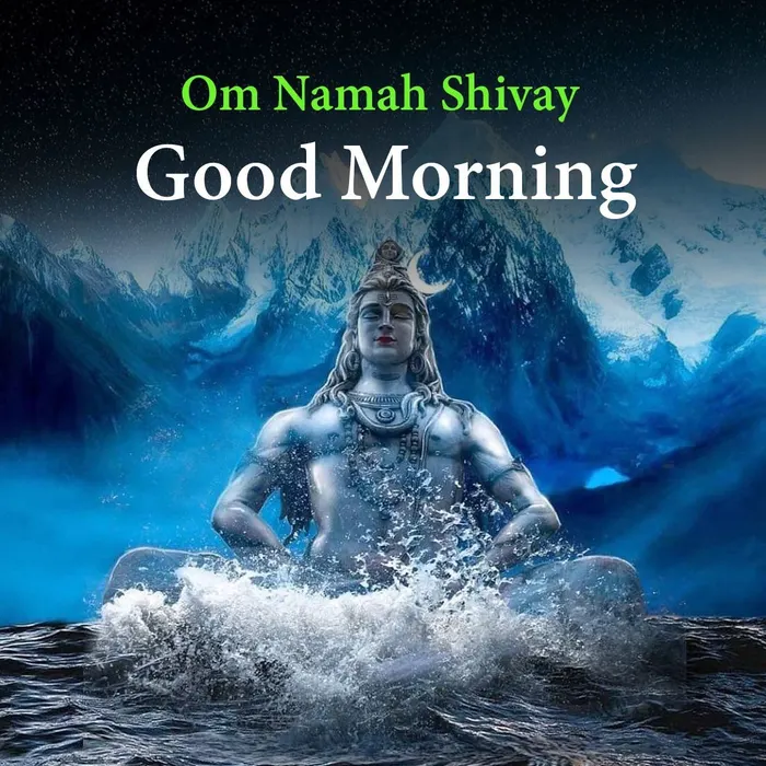 unique good morning images with om namah shivaya