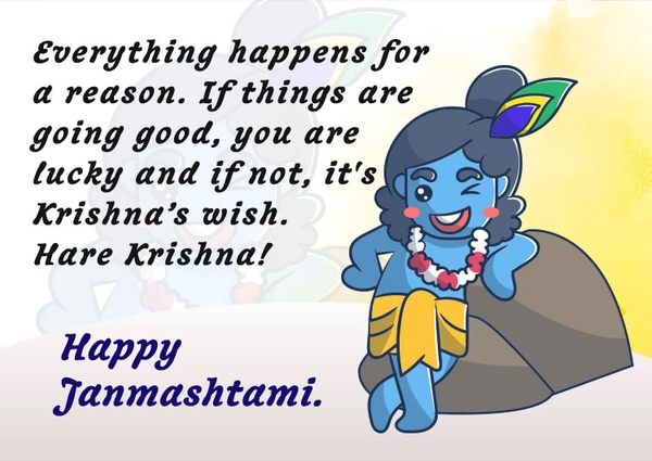 wishes happy krishna janmashtami images