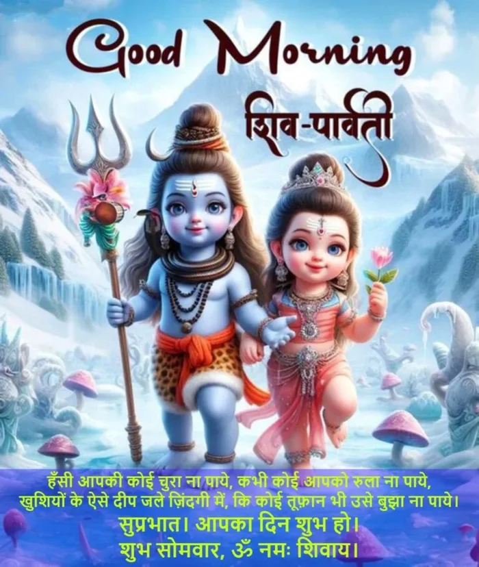 wonderful good morning images with om namah shivaya