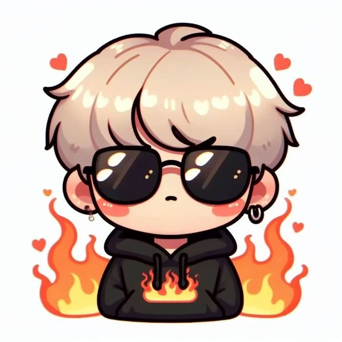 aethetic cartoon dp for boys full hd