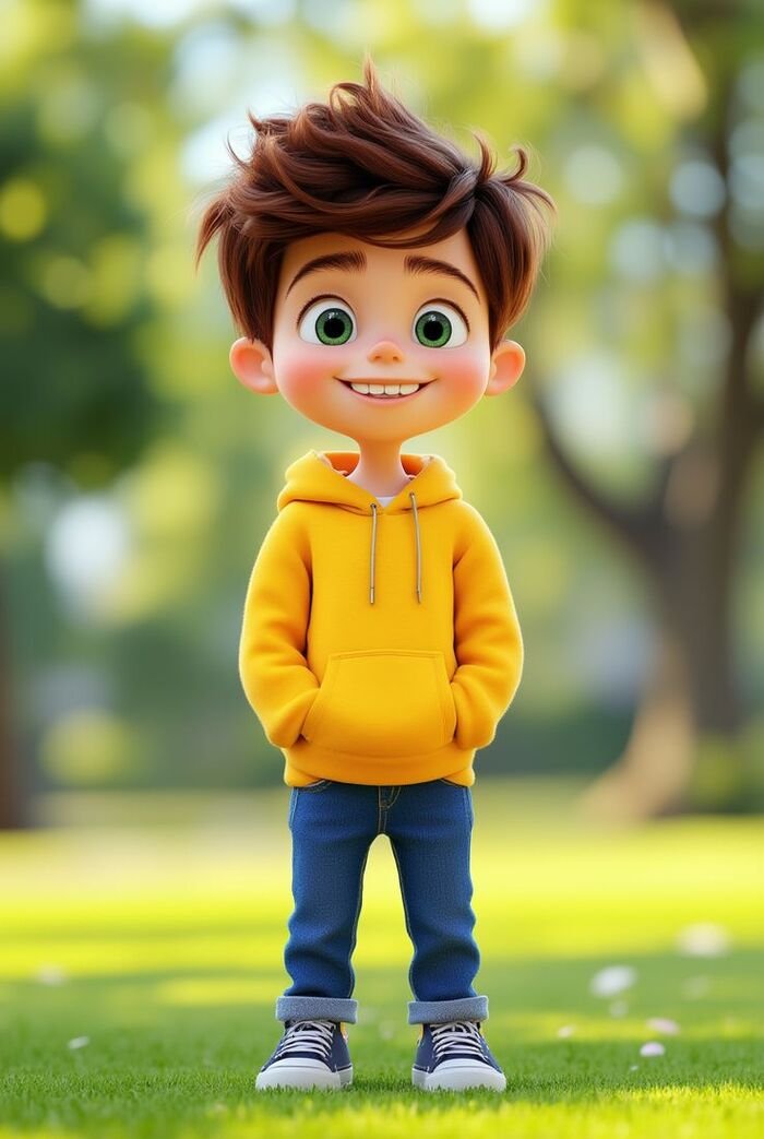 aethetics cute boy cartoon full hd