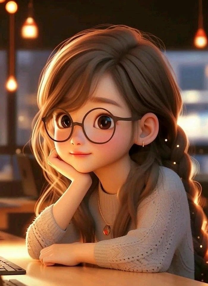 background cute cartoon girl photos for whatsapp dp