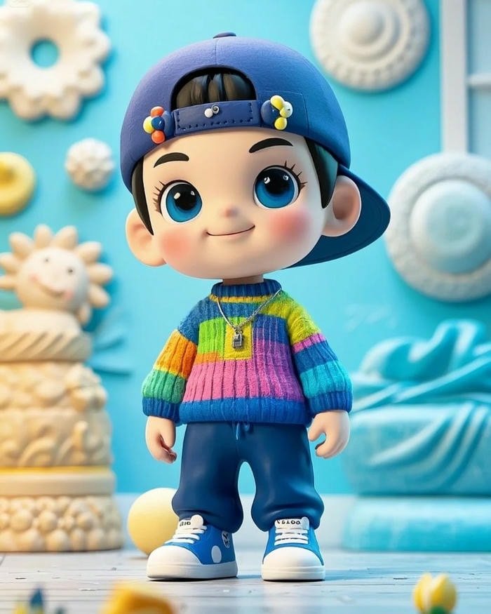 cartoon dp for boys cute face