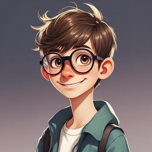 cute boy cartoon dp art