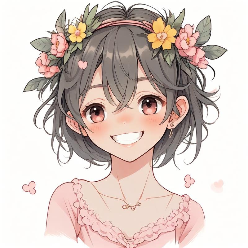 cute cartoon girl dp art