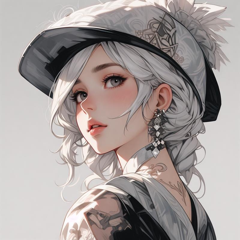 cute girl face covered